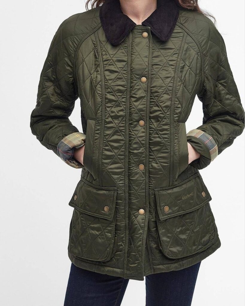 Barbour Beadnell Polarquilt Jacket in Olive