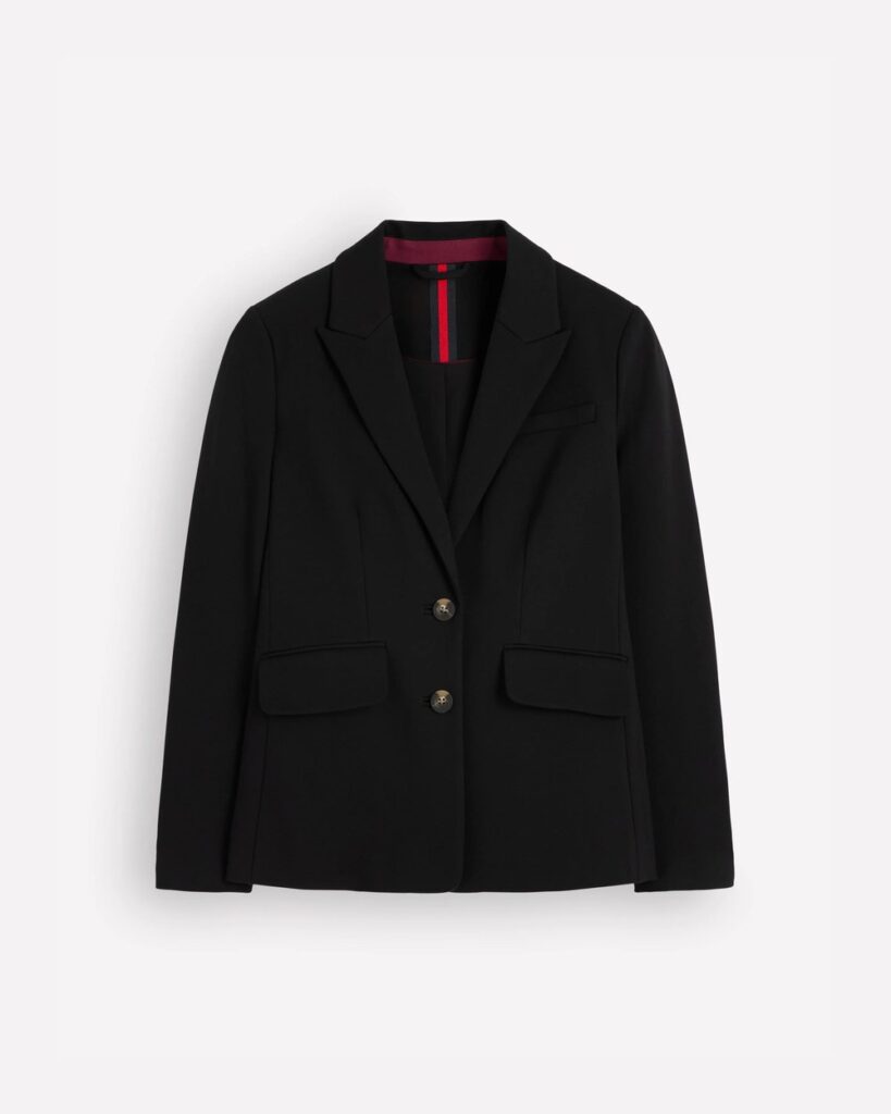 Boden Stamford Ponte Blazer in Black