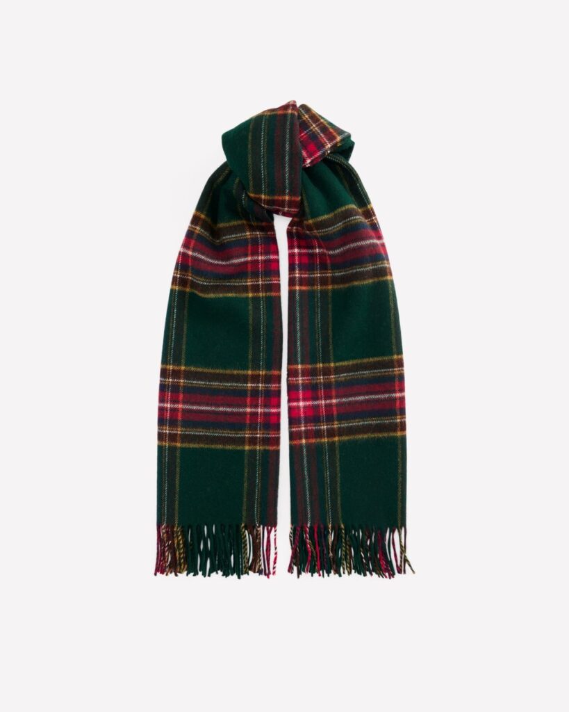 Boden Wool Blanket Scarf in Tartan