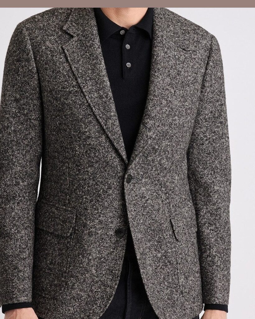 Bonobos Italian Knit Sport Coat in Grey Charcoal Twill