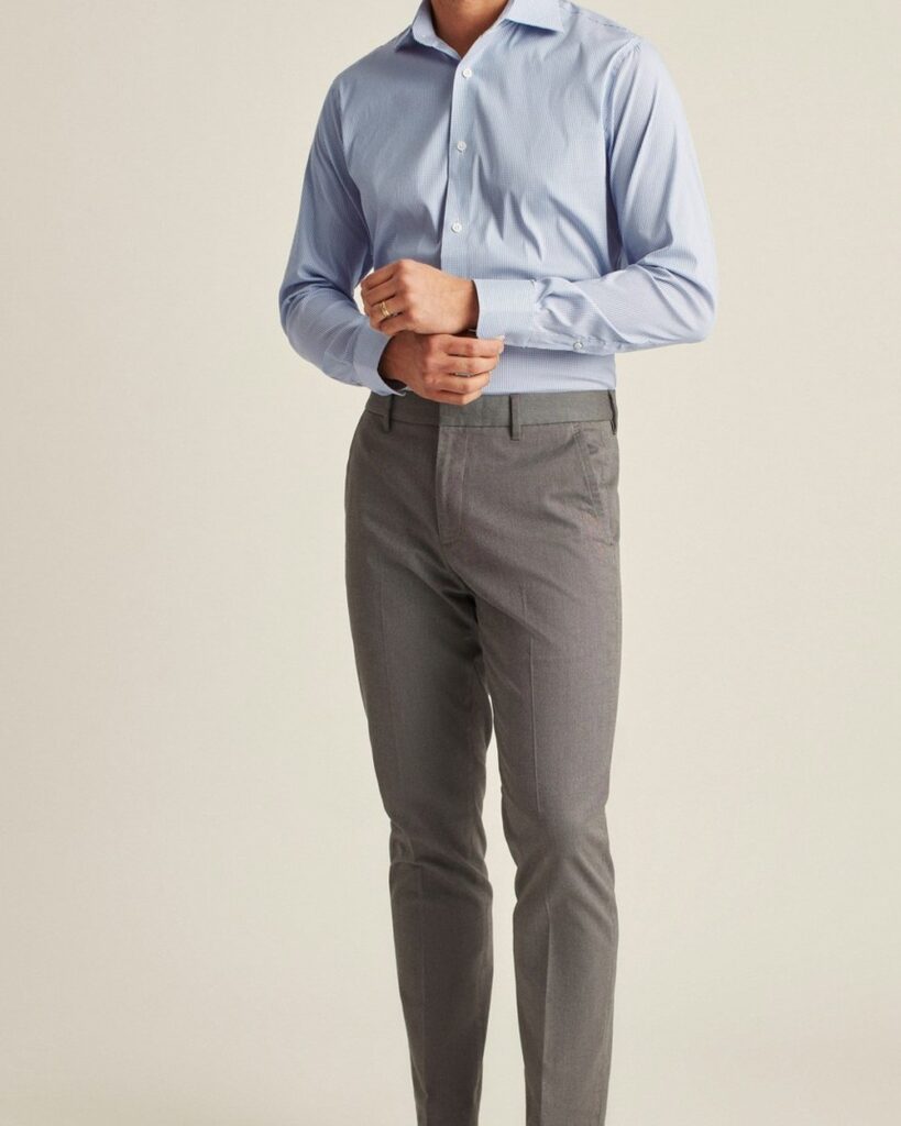 Bonobos Jetsetter Stretch Dress Shirt in Navy Mini Check