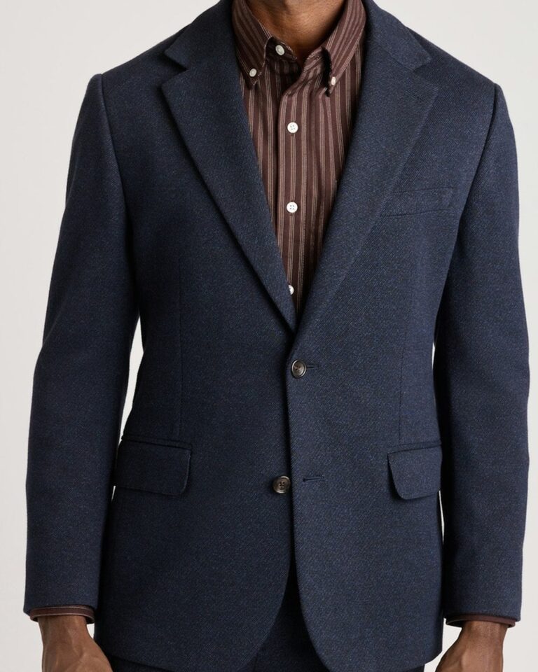 Bonobos Jetsetter Knit Blazer in Navy Marl Twill