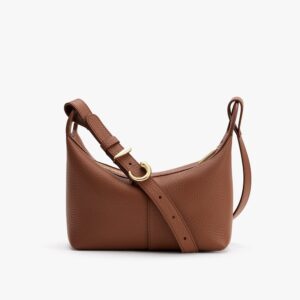 Cuyana Mini Paloma Bag in Dark Chestnut