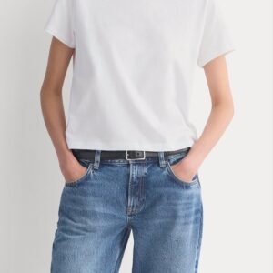 Everlane The Box-Cut Tee in Essential Cotton in White