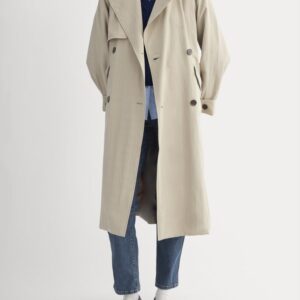 Everlane Drapey Twill Trench in Trench Coat Khaki