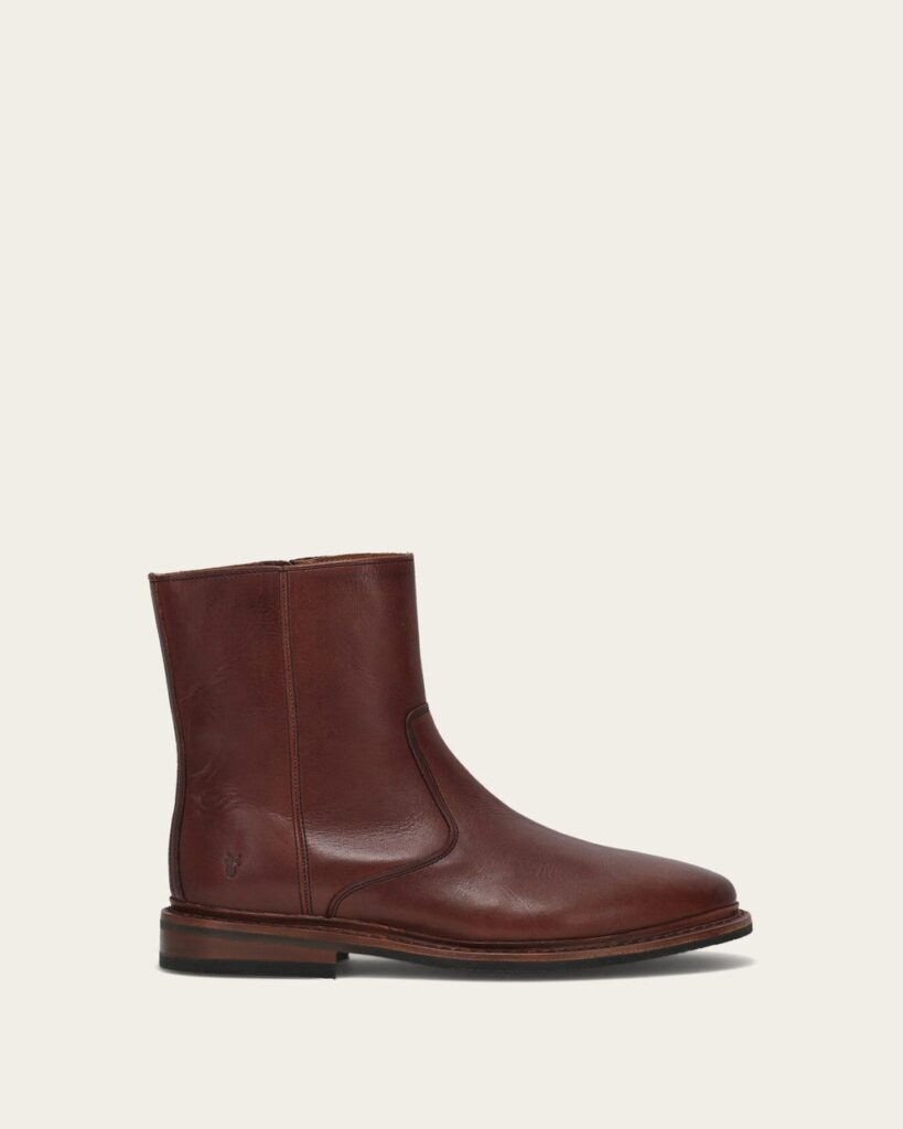 Frye Paul Inside Zip in Brown