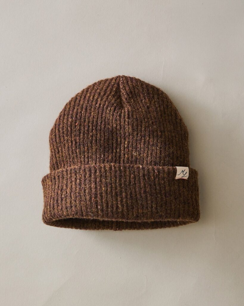 Marine Layer Coastal Merino Beanie in Timber