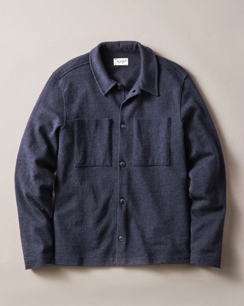 Marine Layer Mendocino Wool Overshirt in India Ink