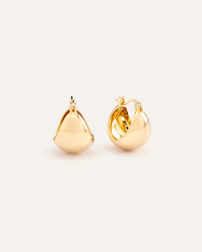 Quince Globe Boho Hoops in Gold Vermeil