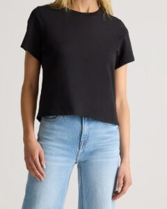 Quince 100% Organic Cotton Boxy Crewneck Tee
