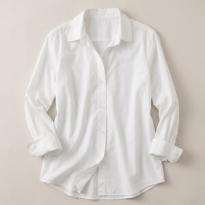 Quince 100% Organic Cotton Poplin Long Sleeve Shirt in Classic White