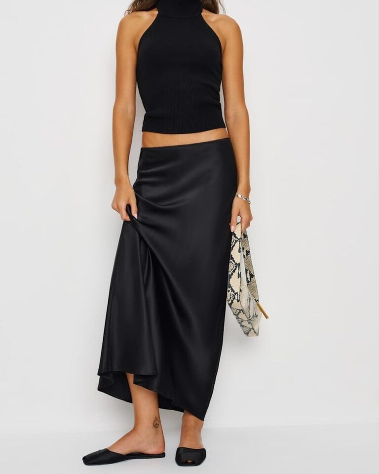 Reformation Layla Silk Skirt