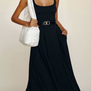 Reformation Rou Knit Dress in Black