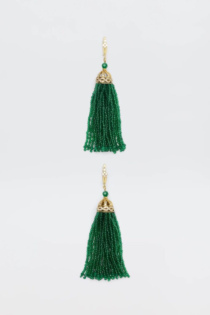 Rixo Alea Earrings in Green