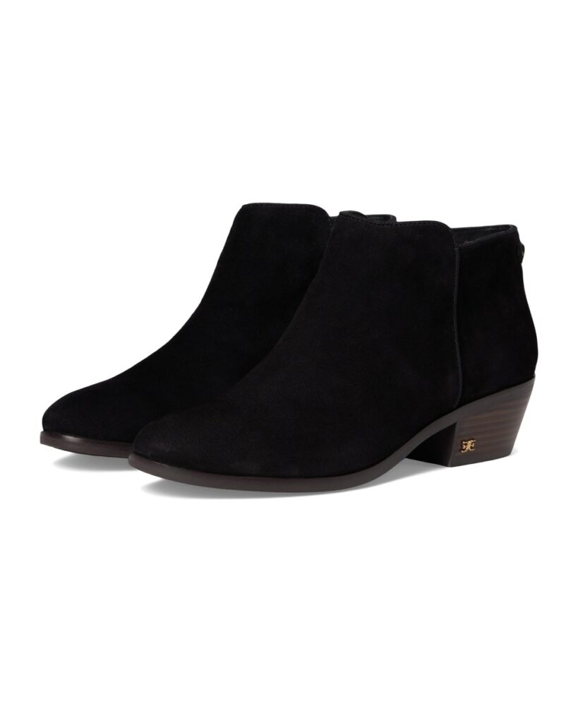 Sam Edelman Petty Ankle Boot in Black Suede