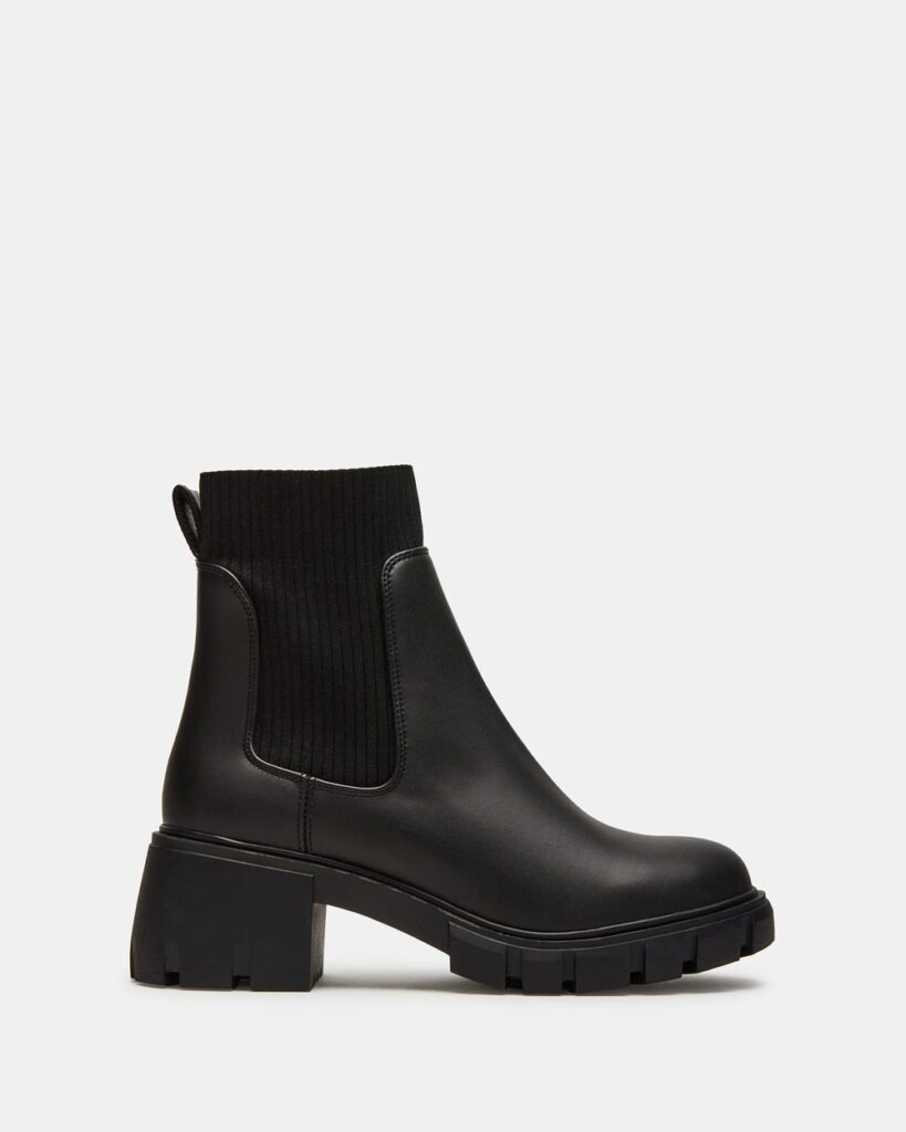Steve Madden HUTCHH20 Chelsea Lug Bootie in Black