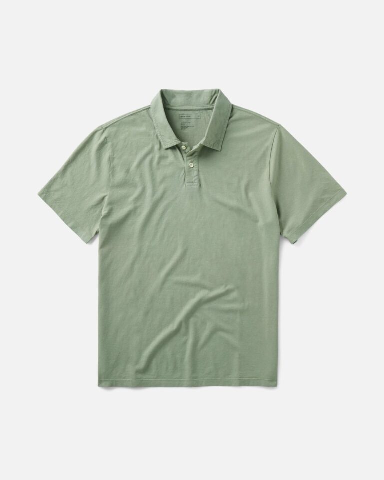 Taylor Stitch The Cotton Hemp Polo in Sage