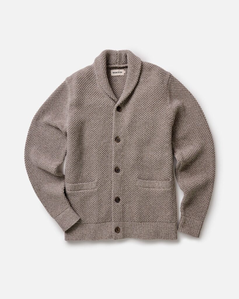 Taylor Stitch The Crawford Sweater in Coffee Twist in Coffee Twist