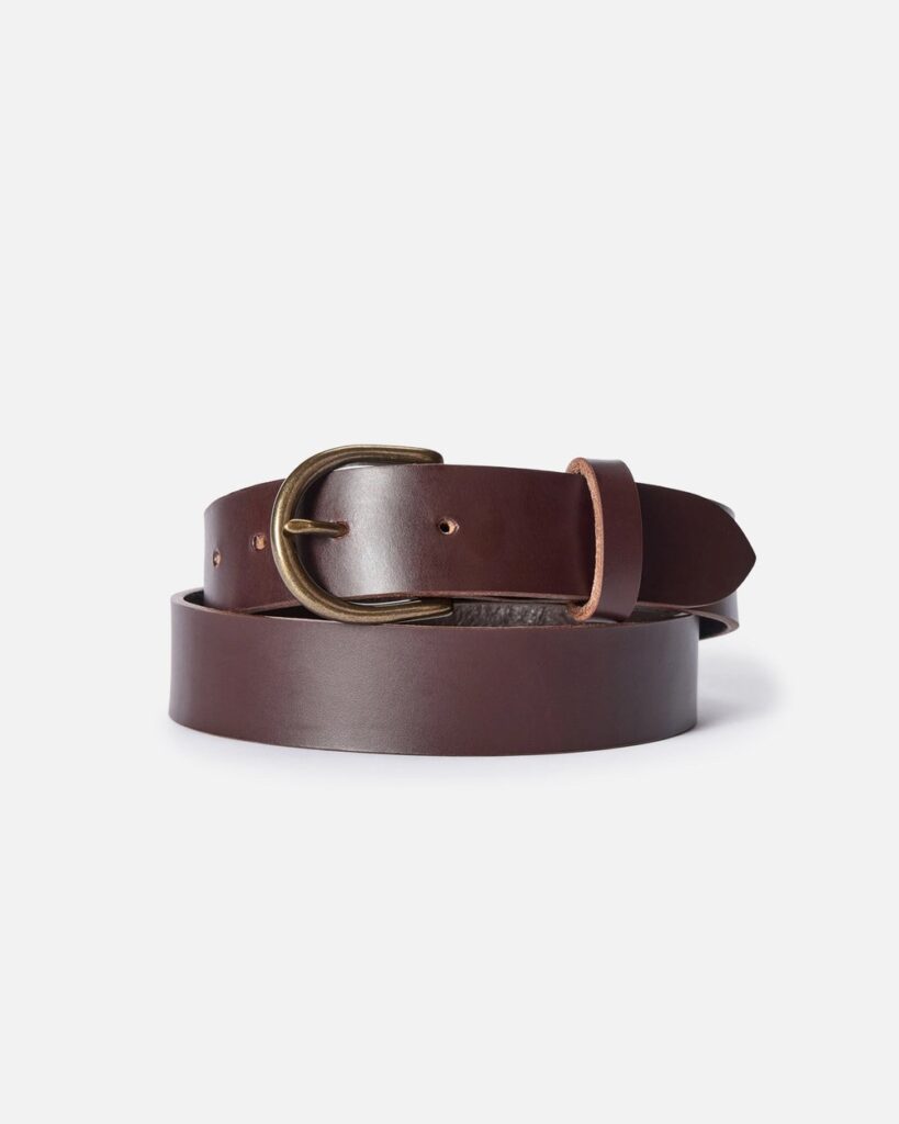 Taylor Stitch The Foundation Belt in Dark Brown