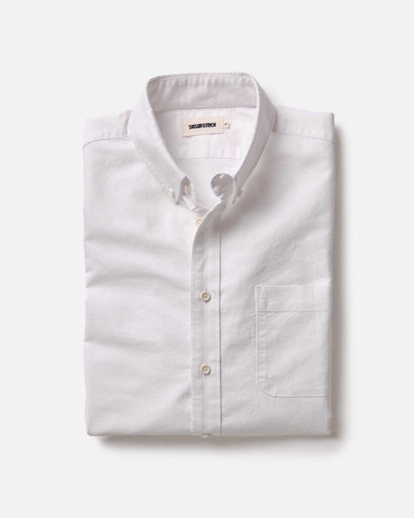 Taylor Stitch The Jack in White Everyday Oxford in White
