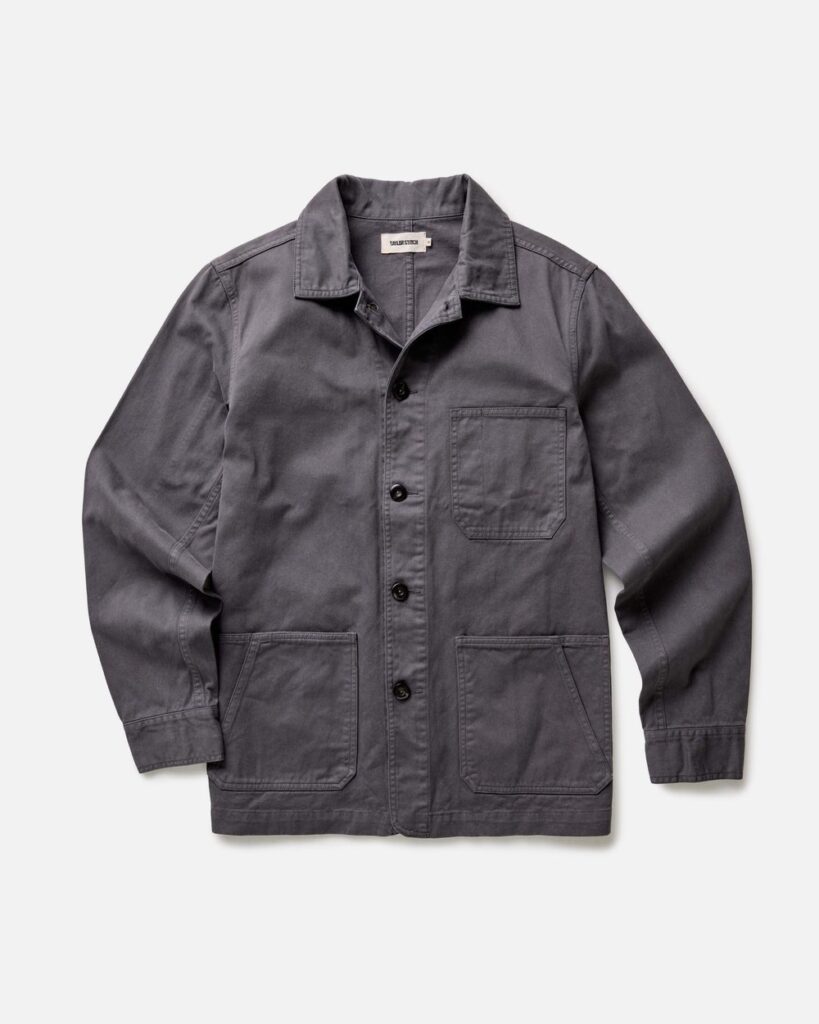 Taylor Stitch The Ojai Jacket in Organic Charcoal Foundation Twill