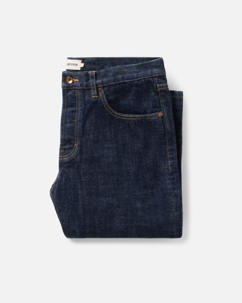 Taylor Stitch The Straight Jean in Rinsed Organic Selvedge in Rinsed Organic Selvedge