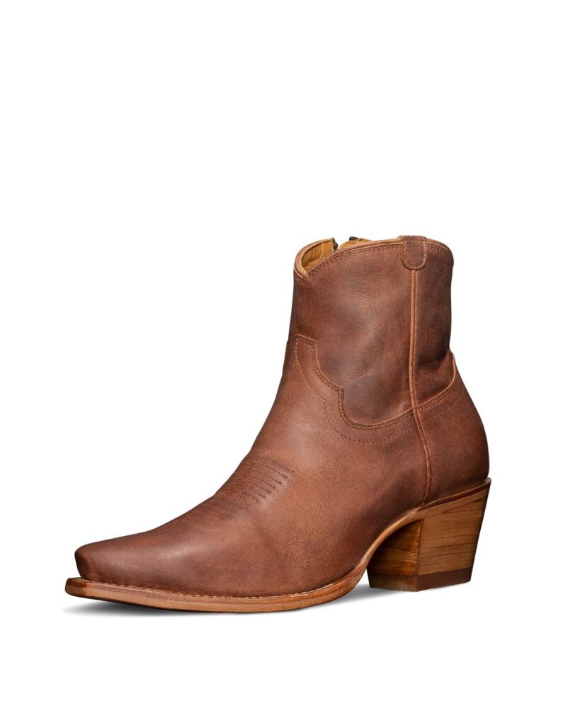 Tecovas The Daisy Women's Zip Bootie in Scotch Goat