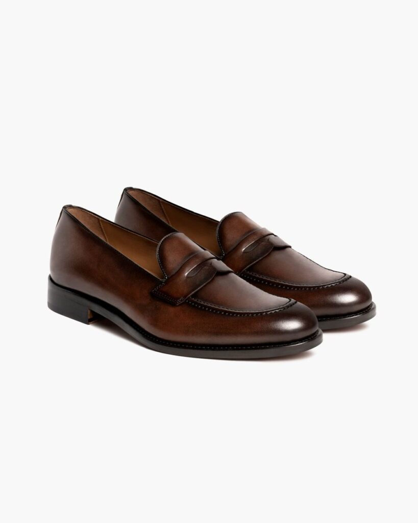 Thursday Boot Company Lincoln Penny Loafer in Rich Mahogany